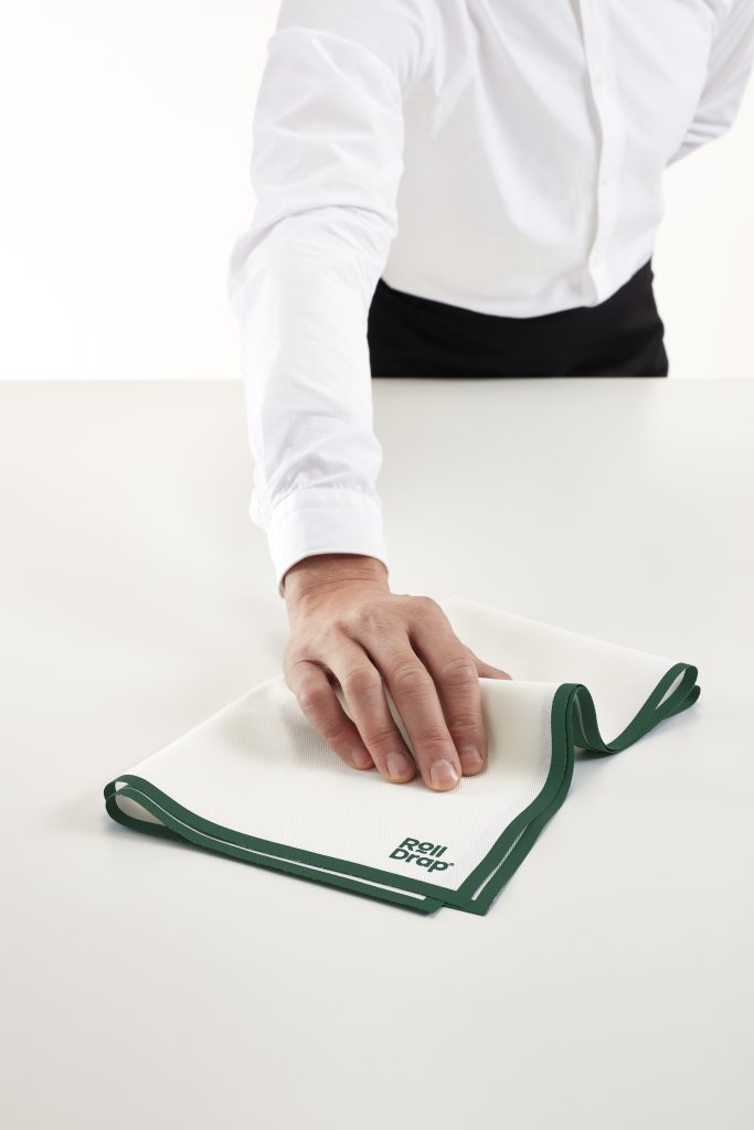 Антибактериална полираща кърпа със зелен борд - 40/64см Roll drap